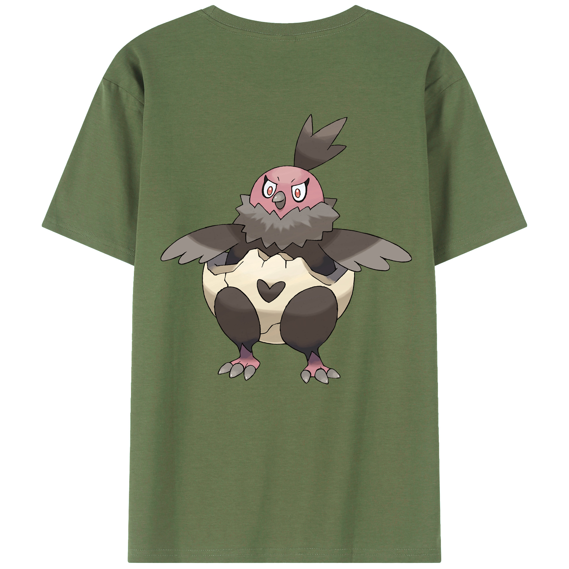 （画像用） ポケットモンスター Pokémon 綿100％ メンズ半袖Tシャツ（バックプリント） 通気性
